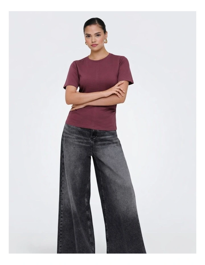 Marie Life Ruching Top in Chocolate image 2