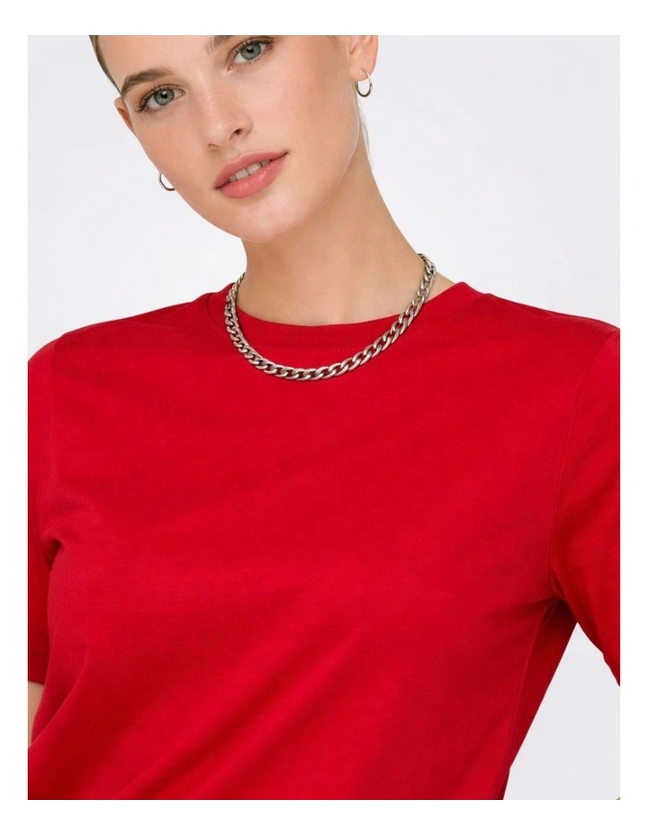 Freja Life Cotton T-shirt in Red image 3