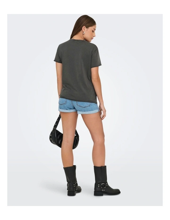 Lucy Life Printed T-shirt in Charcoal image 5
