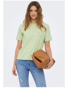Lucy Monja Short Sleeve Top in Green