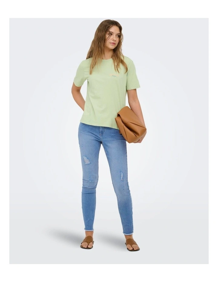 Lucy Monja Short Sleeve Top in Green image 3