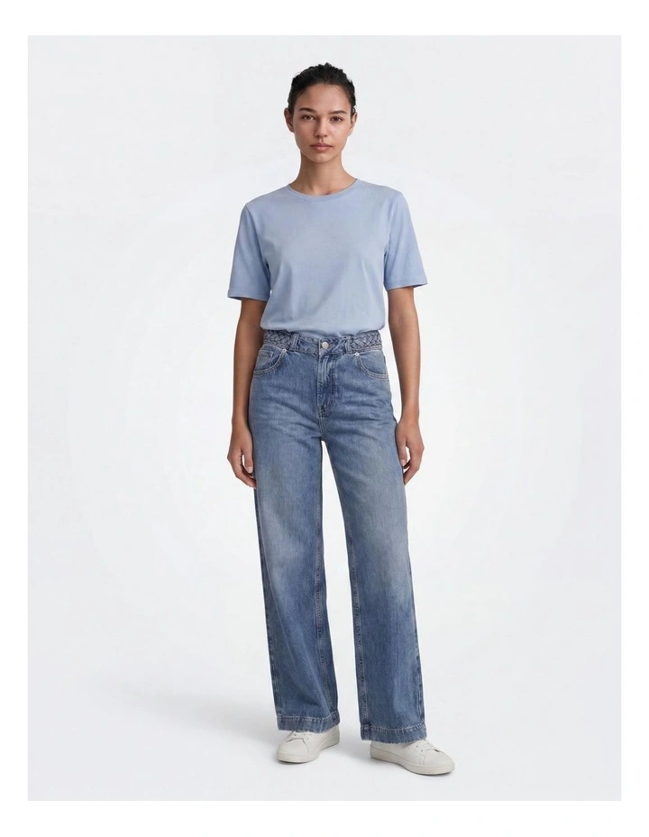 Happy Short Sleeve Tee in Blue image 2