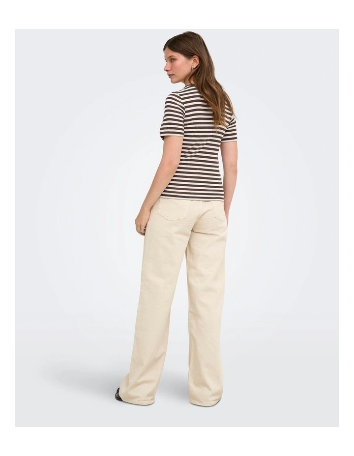 Elli Short Sleeve Top in Chocolate image 3