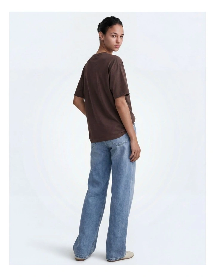 ONLY Vivvi Short Sleeve Top in Brown image 2