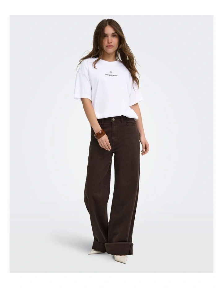 Vivvi Short Sleeve Top in White image 2