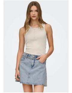 Val Tank Top in Beige