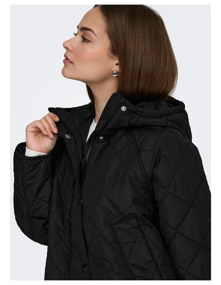 Sigga Lie Quilted Jacket in Black image 2