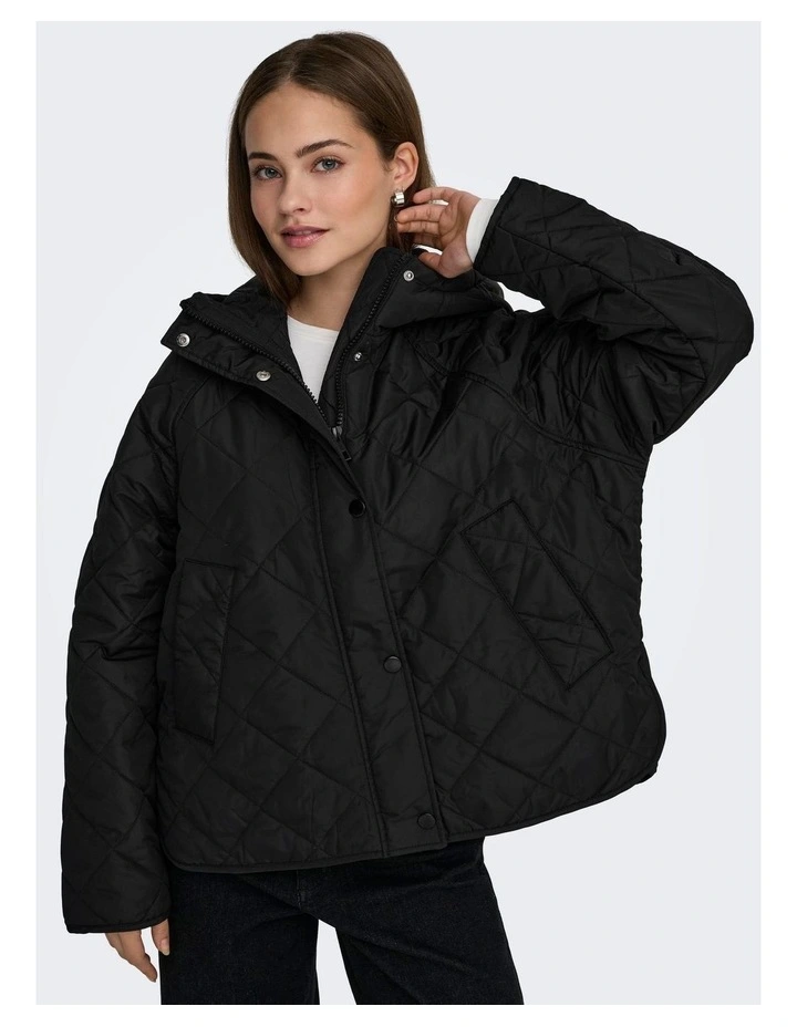 Sigga Lie Quilted Jacket in Black image 3