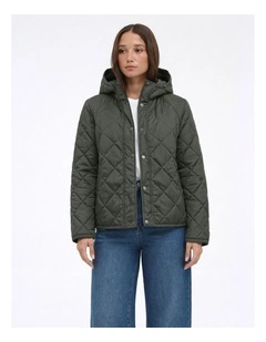 Sigga Lie Quilted Jacket in Green