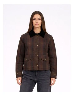 Mountain Check Jacket in Brown