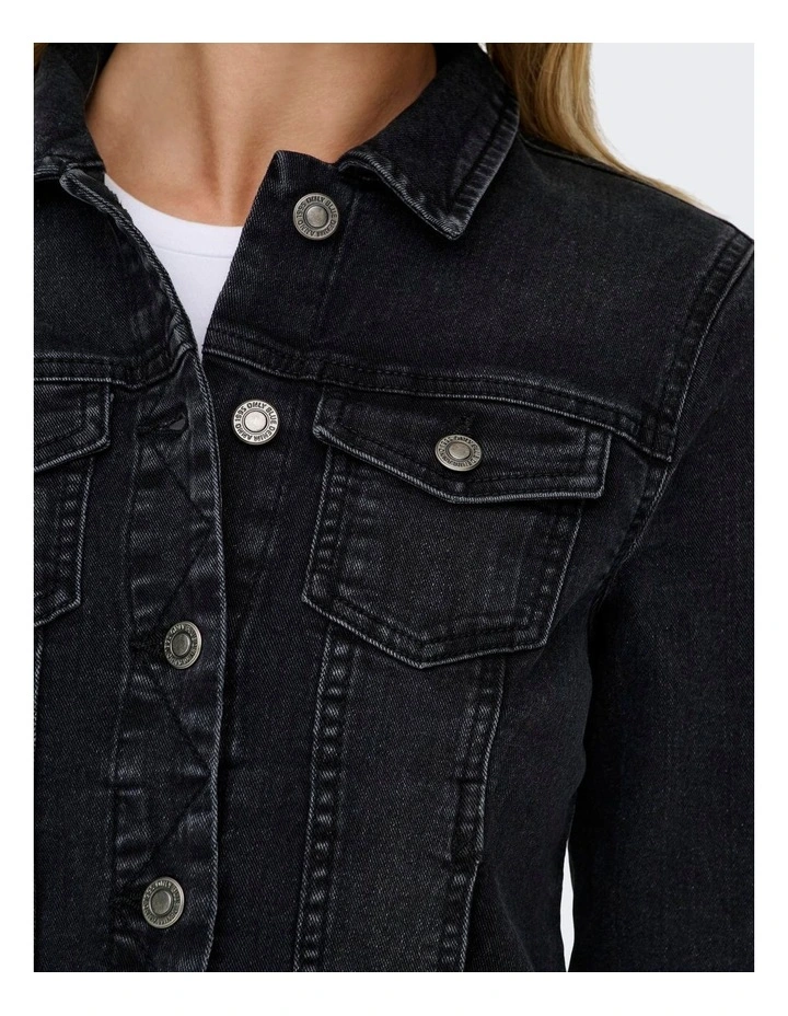 Wonder Denim Jacket in Washed Black image 3