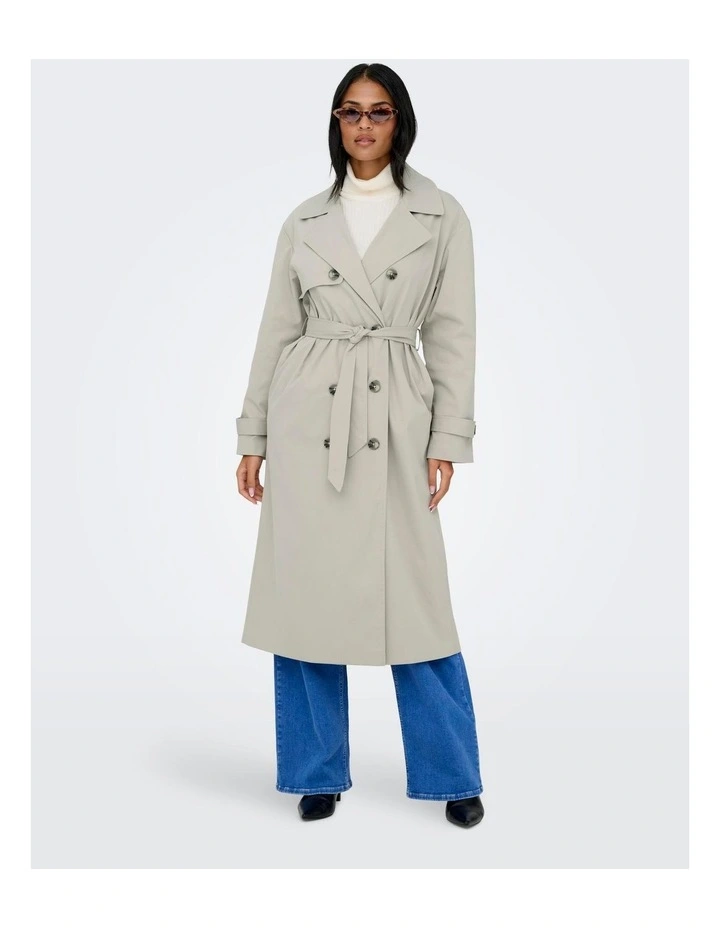Disa Life Long Trenchcoat in Stone image 3