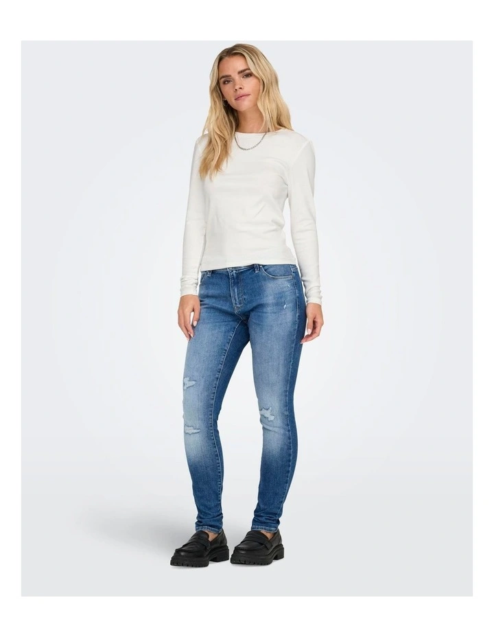 Riley Long Sleeve Top in Ecru image 4