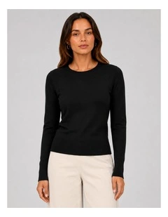 Vienna Knit Top in Black