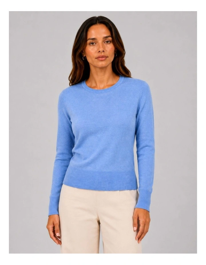 Vienna Knit Top in Blue image 1
