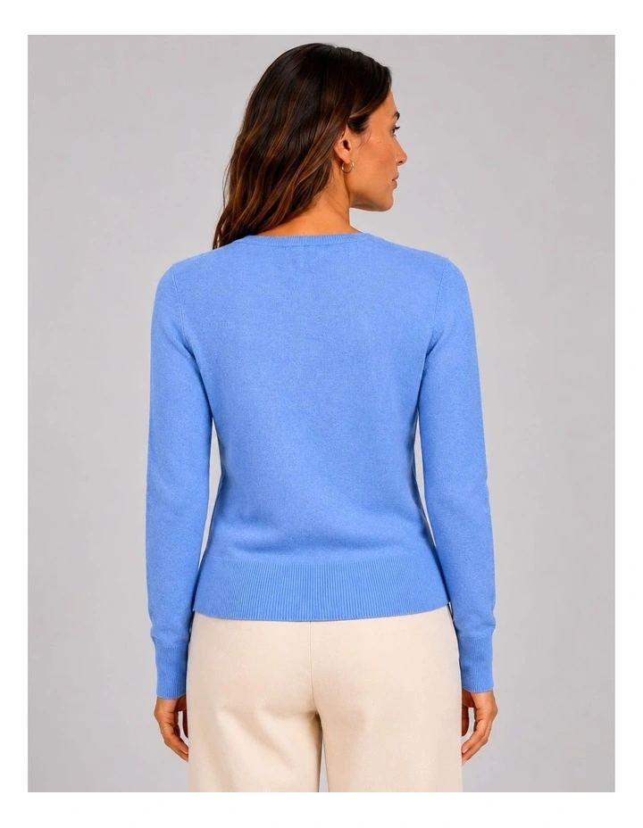 Vienna Knit Top in Blue image 2