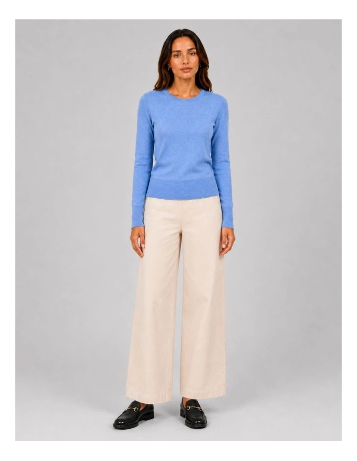 Vienna Knit Top in Blue image 3