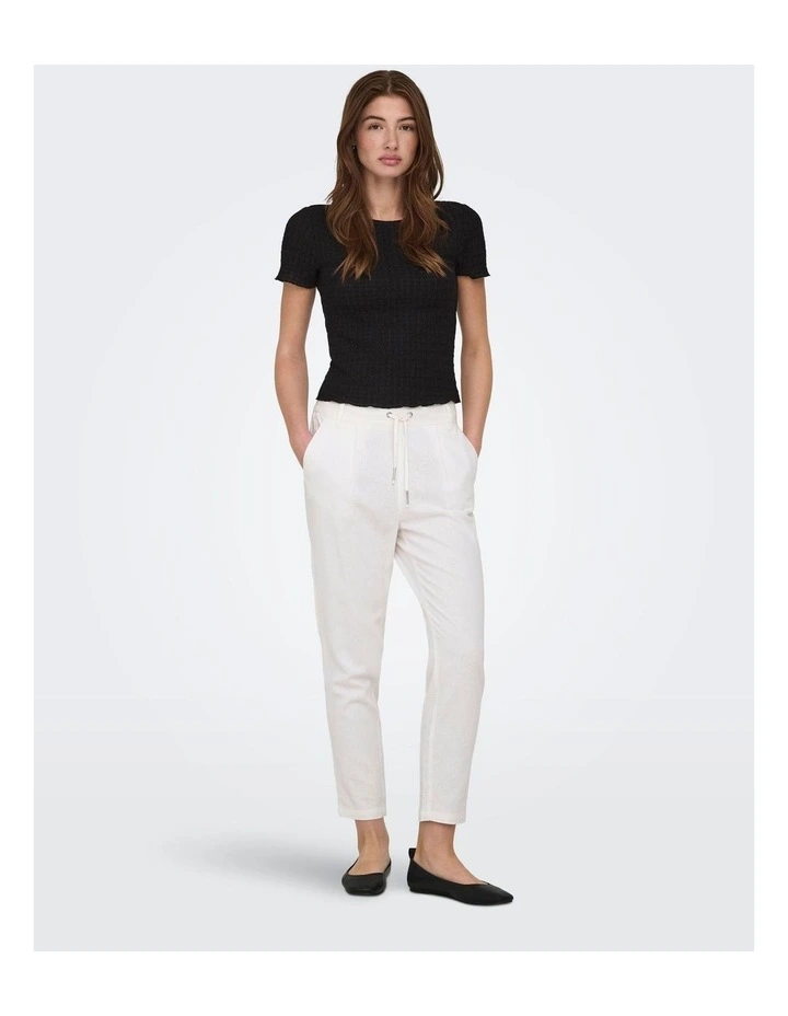 Lilse Life Textured Top in Black image 3