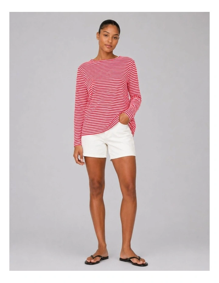 Rikke Long Sleeve Top in Pink image 1