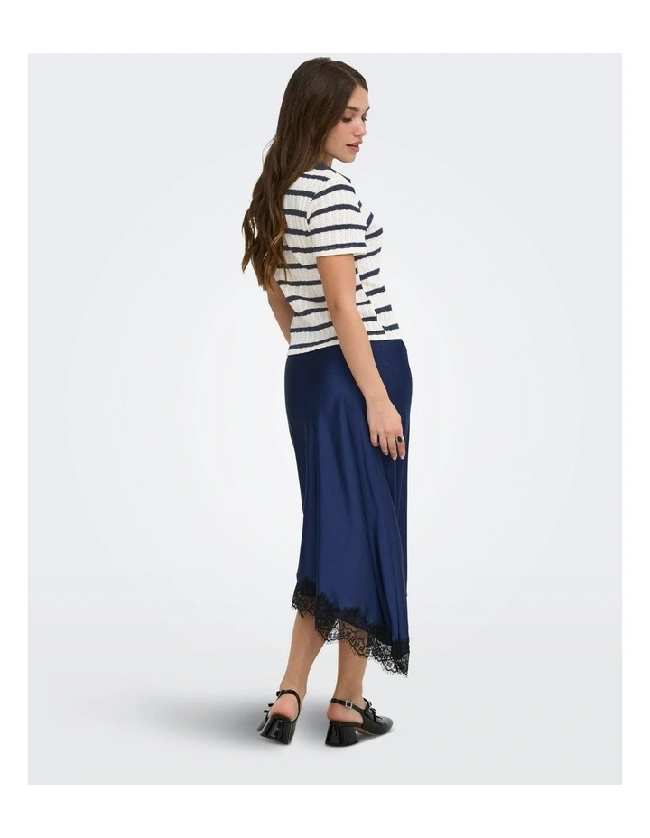 Halia Short Sleeve Top in Navy image 2