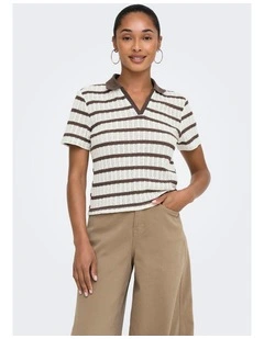 Halia Short Sleeve Shirt in Brown