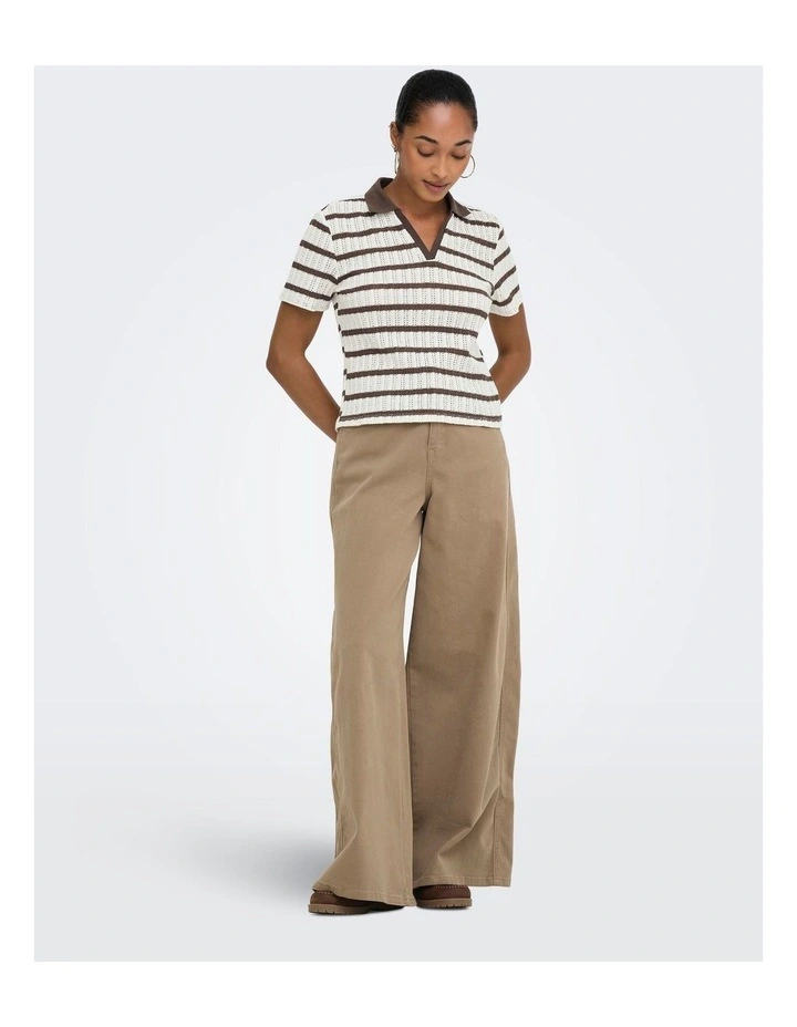 Halia Short Sleeve Shirt in Brown image 2