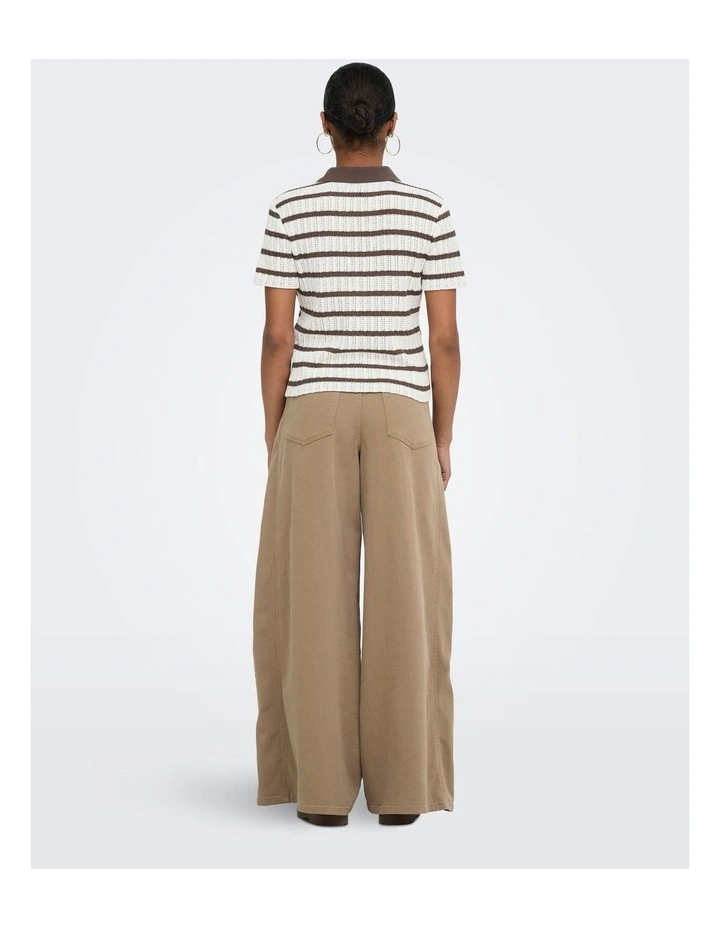 Halia Short Sleeve Shirt in Brown image 3
