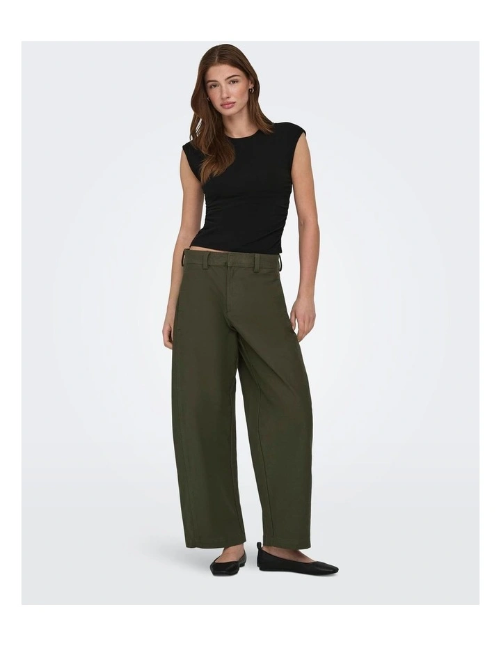 Mira Ruching Top in Black image 1