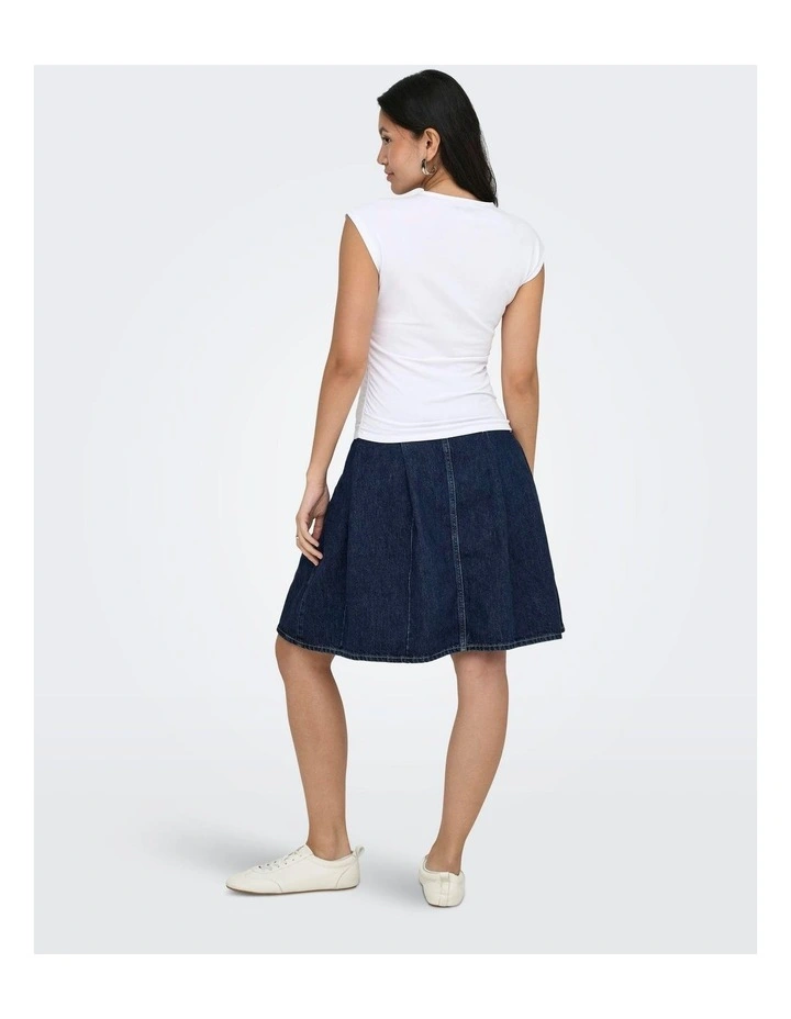 Mira Ruching Top in White image 2