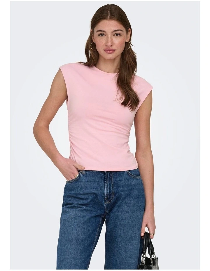 Mira Ruching Top in Pink image 1