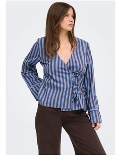 Stivella Long Sleeve Top in Blue