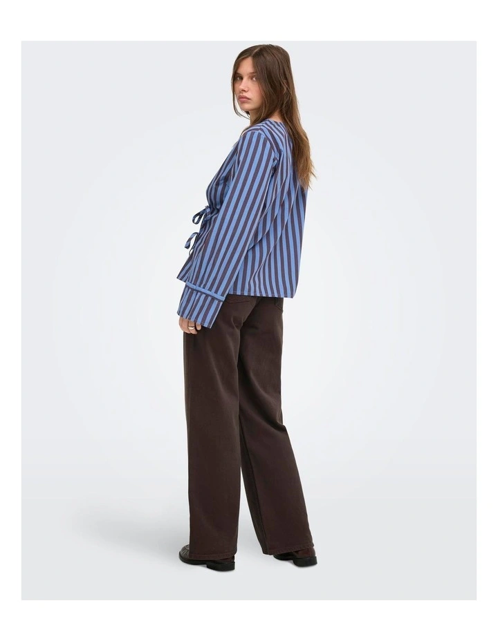 Stivella Long Sleeve Top in Blue image 2