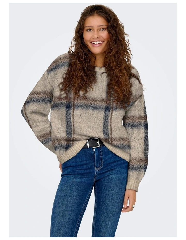 Marion Life Stripe Knit Jumper in Natural image 1