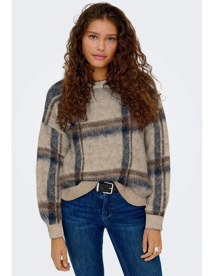 Marion Life Stripe Knit Jumper in Natural image 2