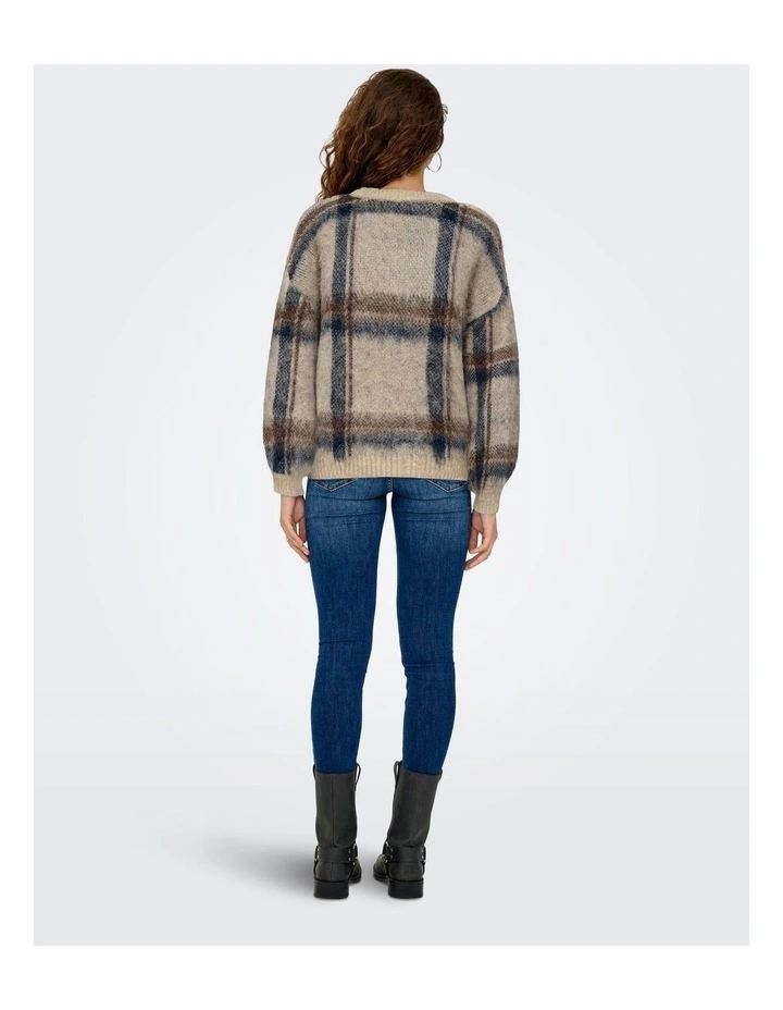 Marion Life Stripe Knit Jumper in Natural image 4