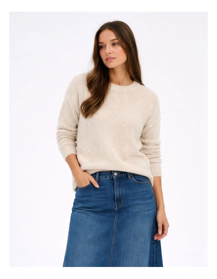 Misty Life Knit in Ecru image 1