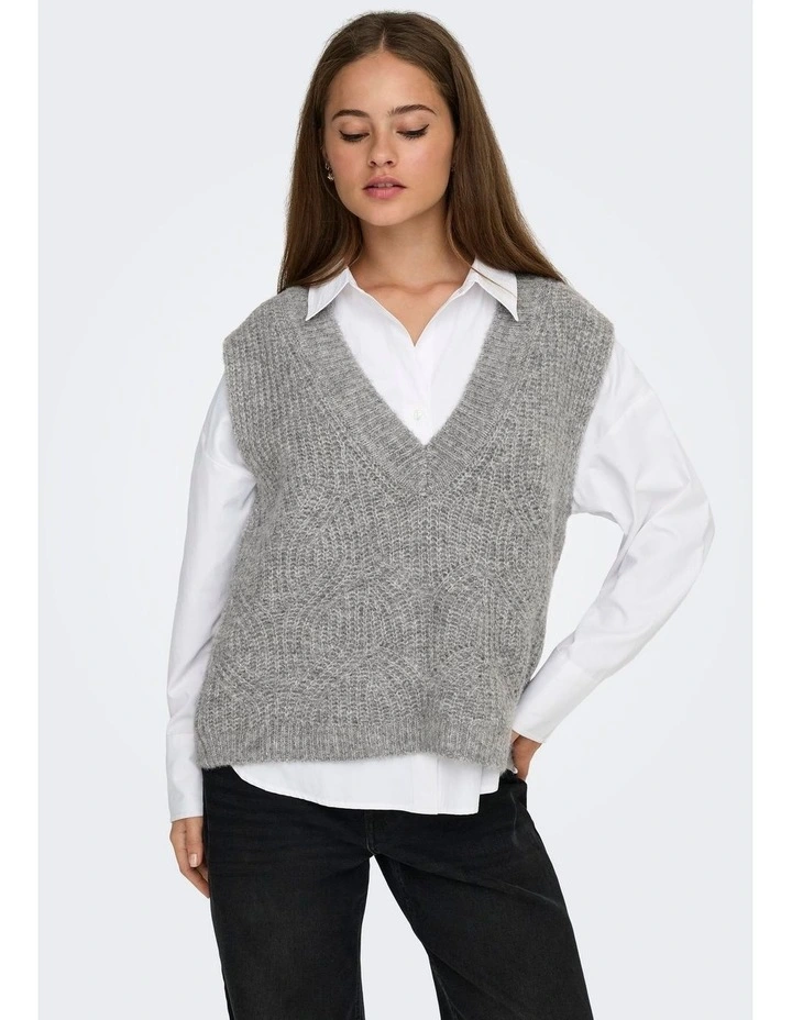 Gila Life Knitted Vest in Grey image 1