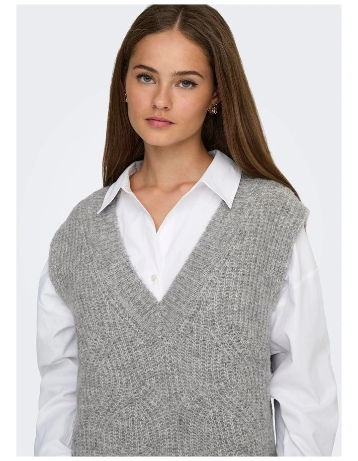 Gila Life Knitted Vest in Grey image 2