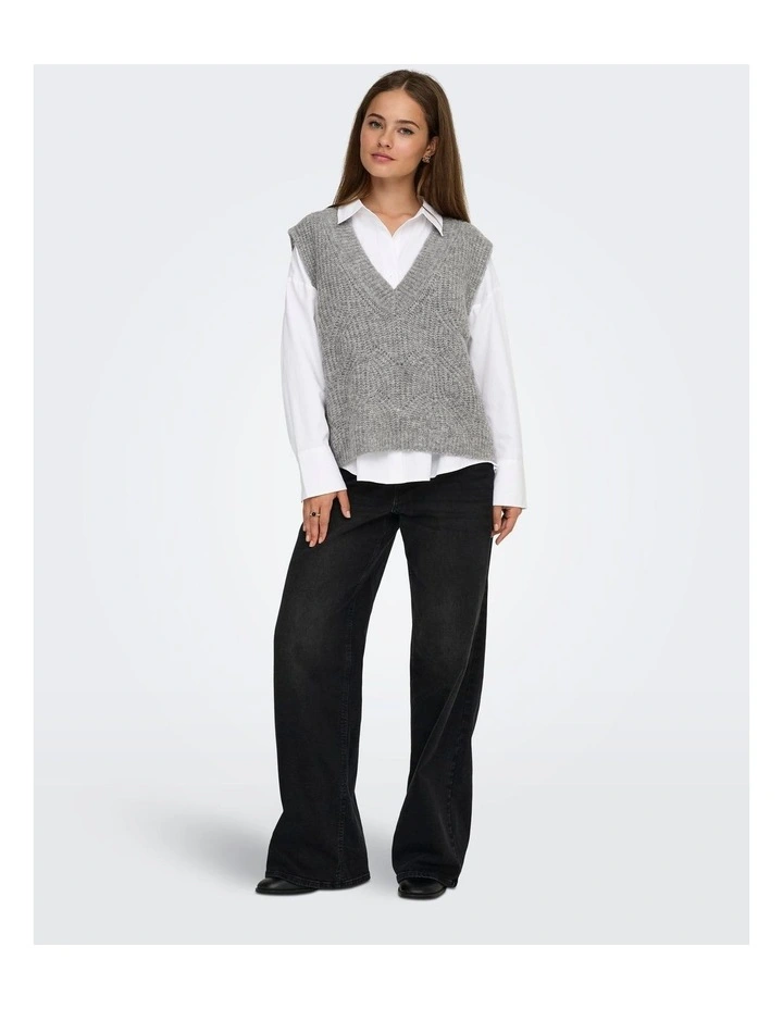 Gila Life Knitted Vest in Grey image 3
