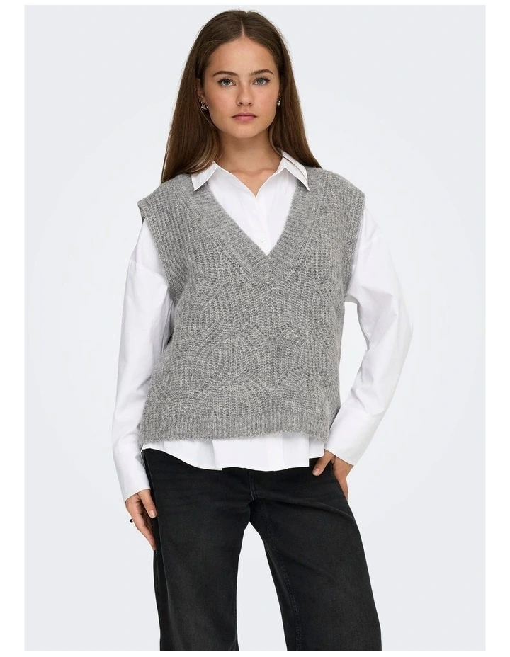 Gila Life Knitted Vest in Grey image 5