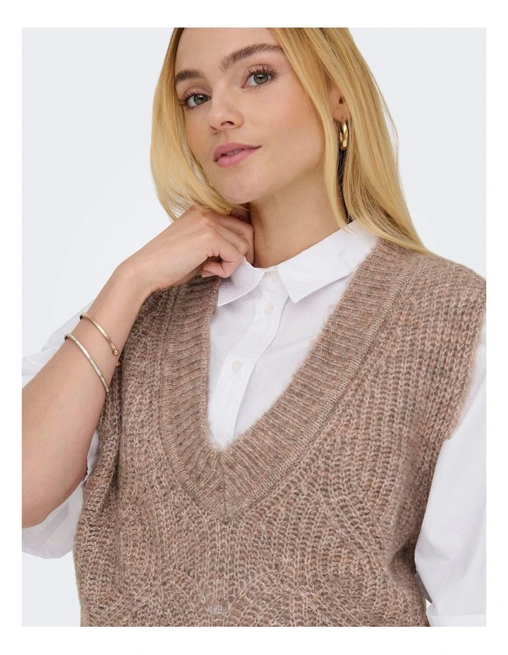 Gila Life Knitted Vest in Tan image 2
