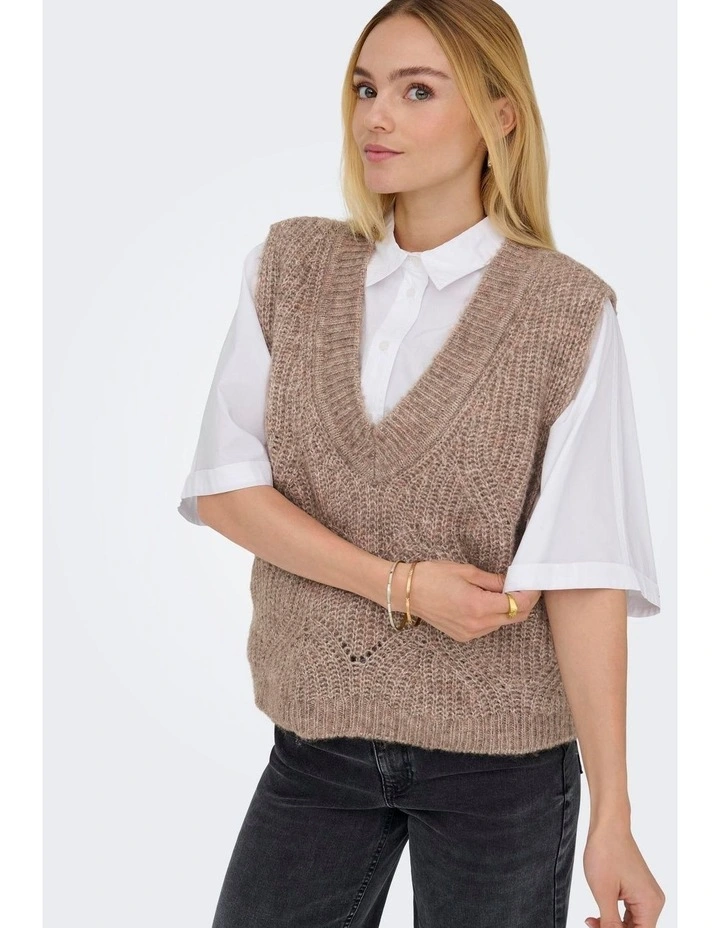 Gila Life Knitted Vest in Tan image 5