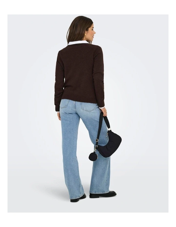 Rica Life Knit Jumper in Chocolate image 2