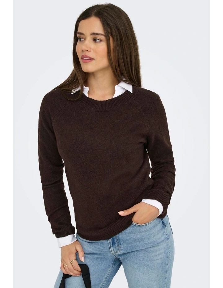 Rica Life Knit Jumper in Chocolate image 3