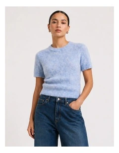 Starla Life Knit Jumper in Light Blue