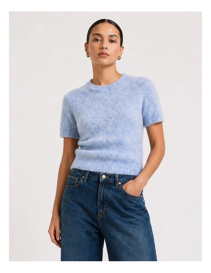 Starla Life Knit Jumper in Light Blue image 1