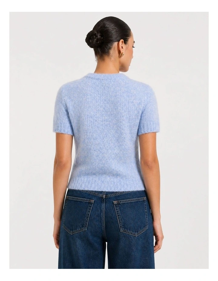 Starla Life Knit Jumper in Light Blue image 2