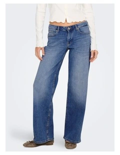 Judy Wide Leg Jeans in Mid Blues