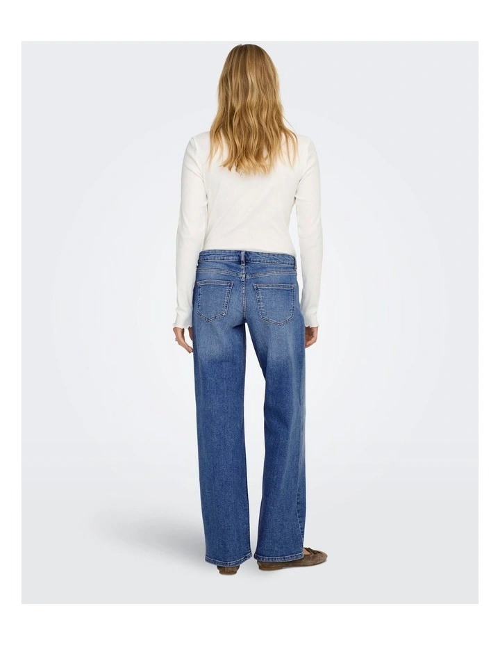 Judy Wide Leg Jeans in Mid Blues image 3