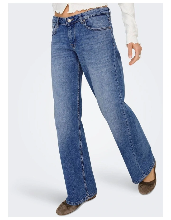 Judy Wide Leg Jeans in Mid Blues image 4